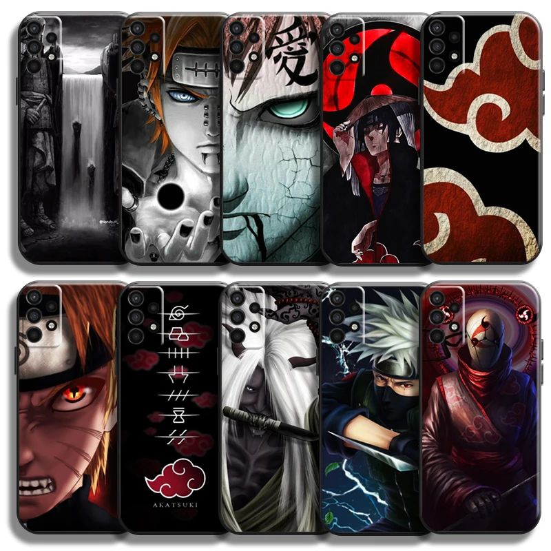 

Naruto Akatsuki Anime For Samsung Galaxy A11 A12 A21 A21S A22 A30 A31 A32 A50 A51 A52 A70 A71 A72 5G Phone Case Coque Back Soft