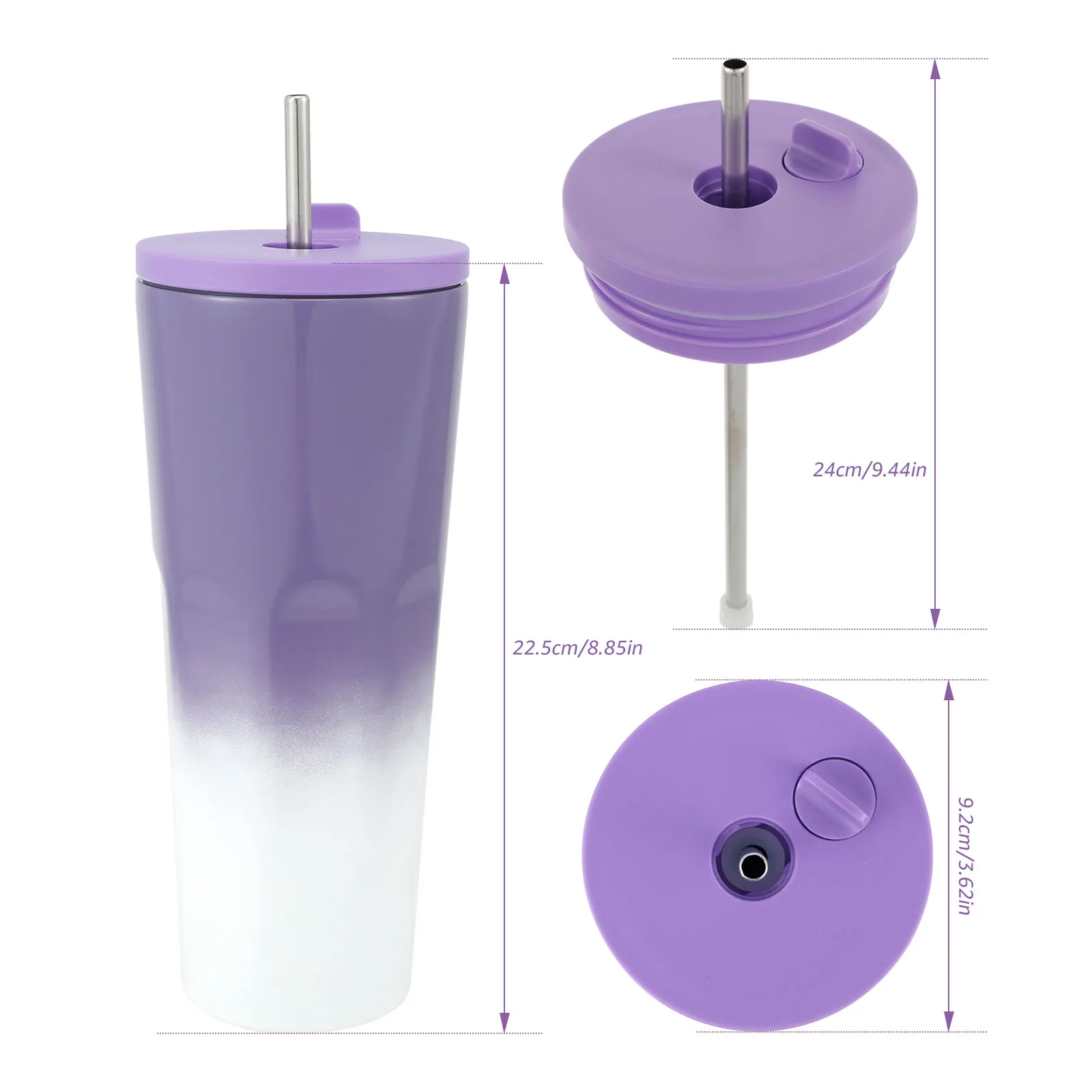 Термокружка Из Нержавеющей Стали с соломинкой 700 мл