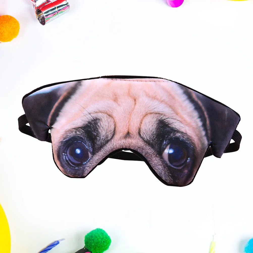 

3D Dog Pattern Eye Mask Funny Shade Nap Cover Blindfold Sleeping Mask Eyepatch Sleep Goggles (Pug)