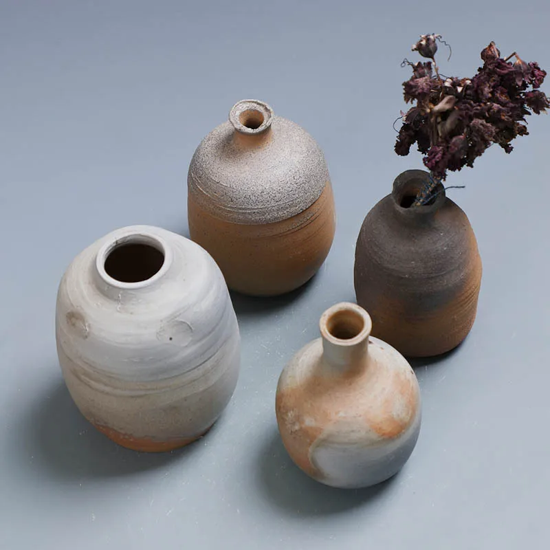 

Цветочная посуда ручной работы, Маленькая ваза, небольшие украшения из дров, керамическая ваза, украшение ручной работы из дров, игрушка для...