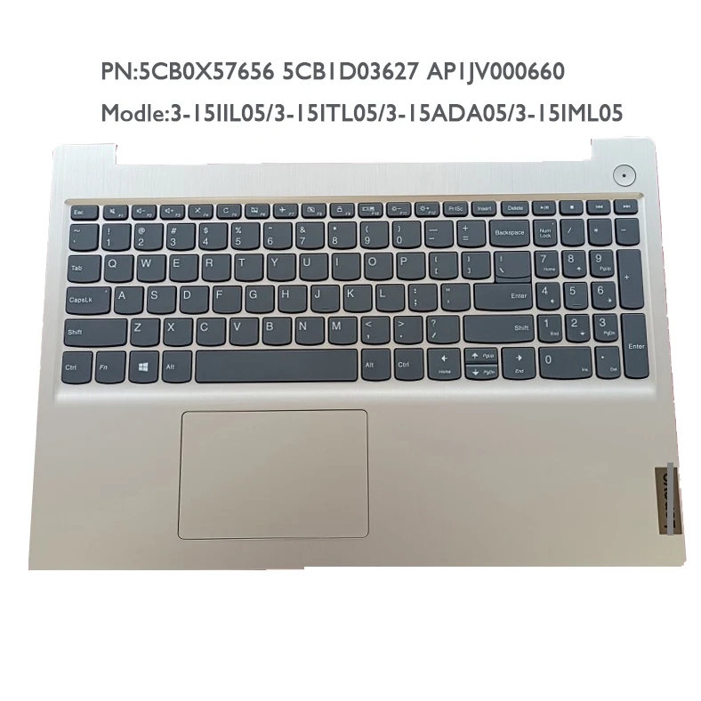 

Новинка, оригинал, для Ideapad 3-15IIL05 3-15ITL05, Упор для рук, верхняя панель клавиатуры, золотой 5CB0X57656 5CB1D03627 AP1JV000660