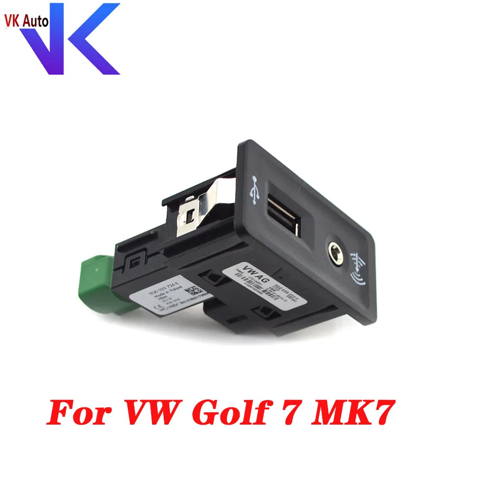 5Q0 035 726 E для VW Golf 7 MK7 VII CarPlay Media USB AUX переключатель MIB2 MDI AMI адаптер штепсельная вилка
