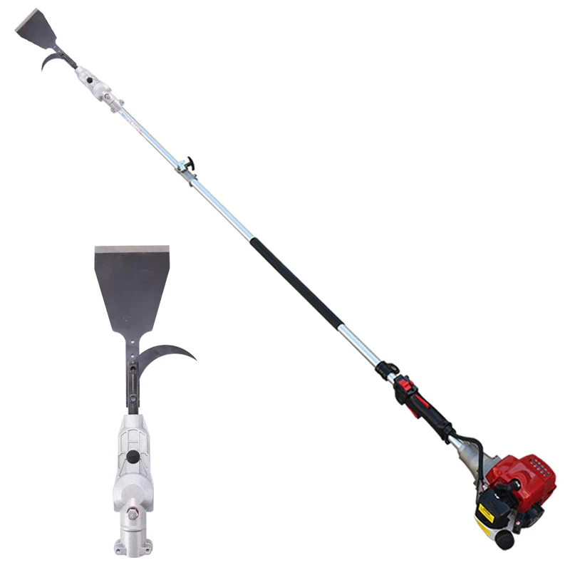 

Gasoline Palm Oil Tree Picker Shaker Trimmer Machine Landscaping Extension Pole Fruit Harvester Tool Sickle Blade Cutter