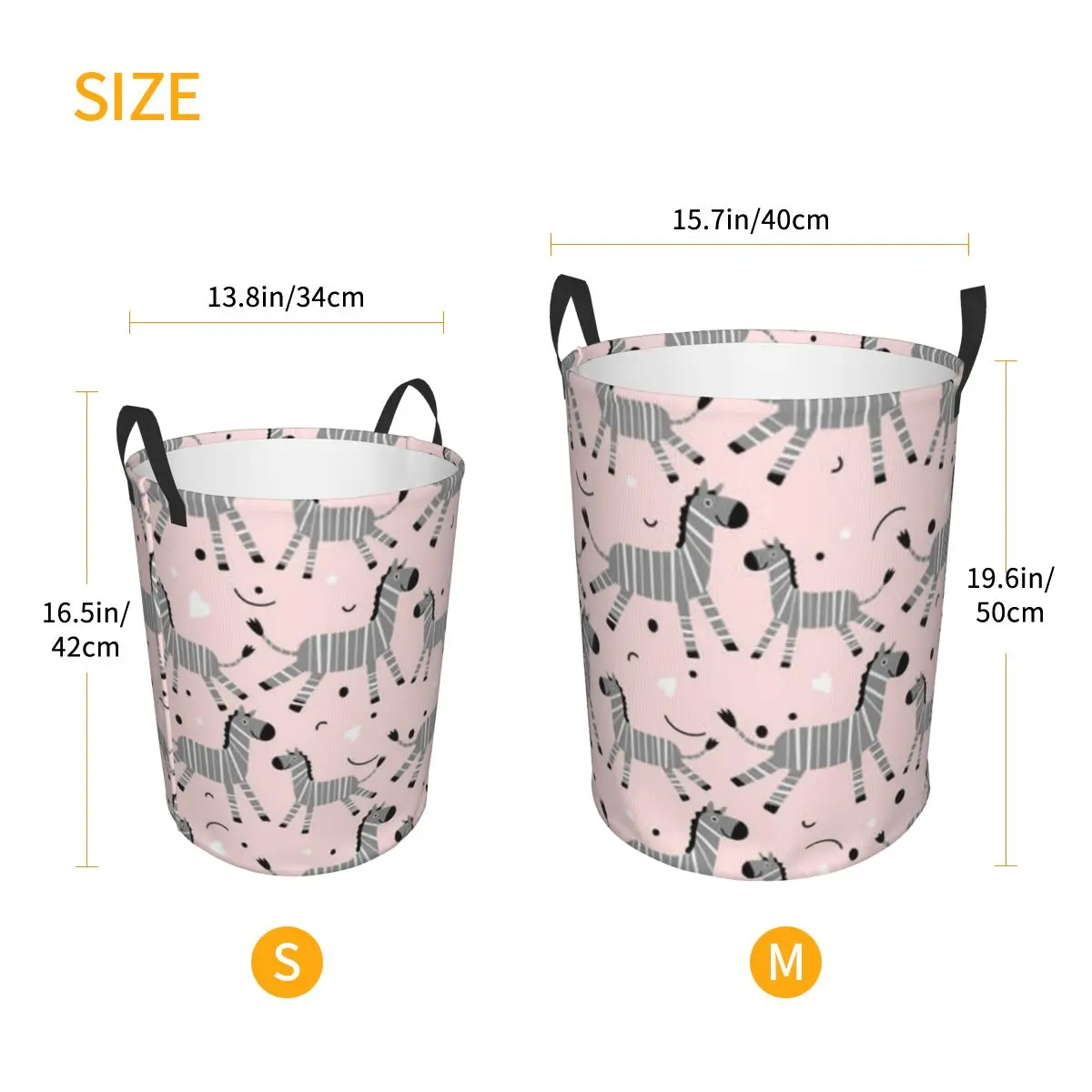 Улыбающаяся Зебра сафари зоопарк корзина для белья складная грязная одежда дома