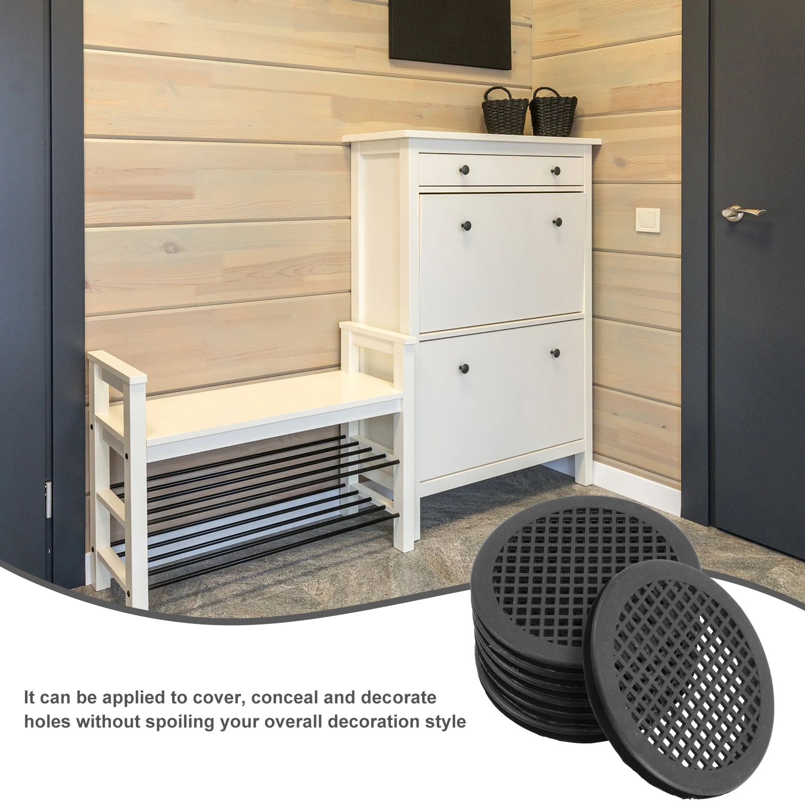 10 шт. вентиляционные отверстия для шкафа мебельные потолочные круглая крышка