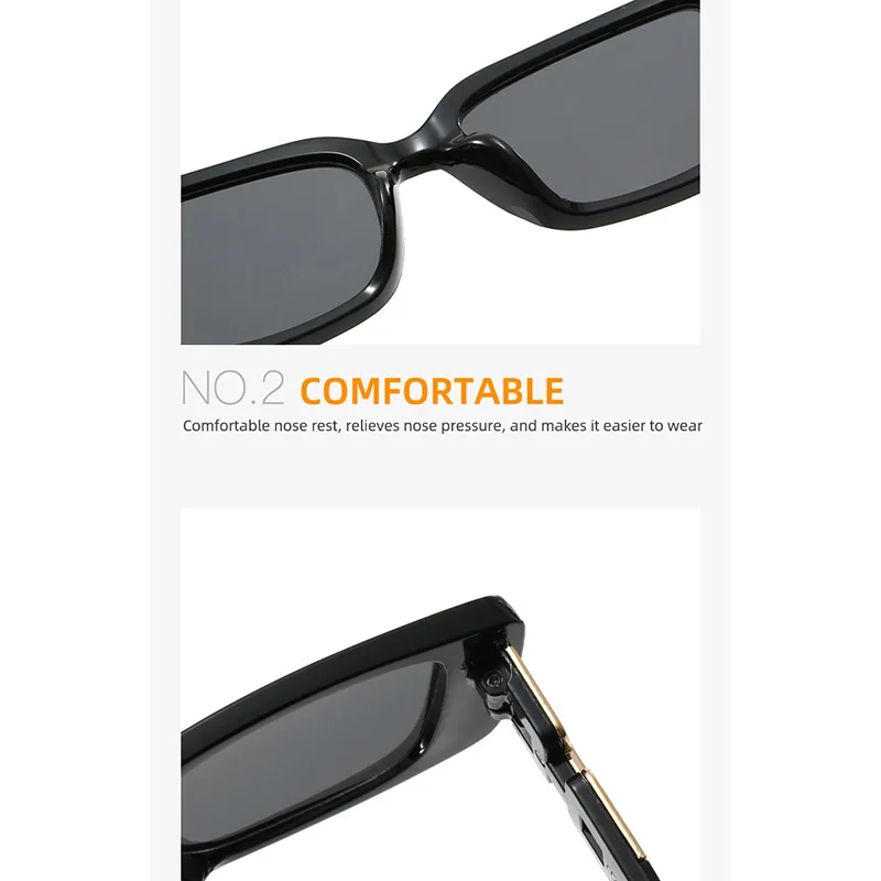 OVOYAN квадратные солнцезащитные очки в маленькой оправе женские модные простые 2024