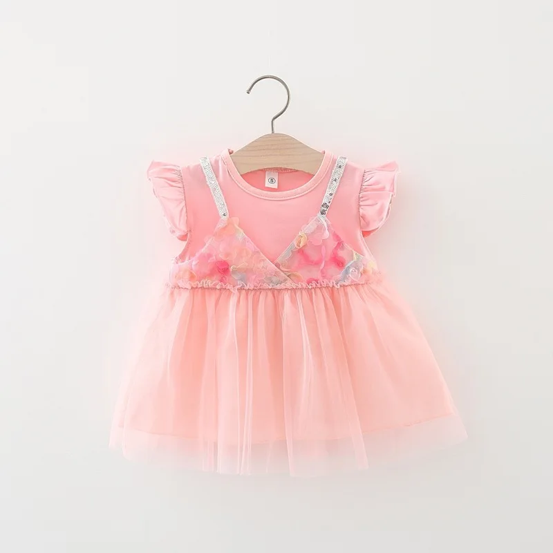 

Newborn Baby Girls Dress Summer Dresses Fashion Sweet Cute Lace Princess Party Dress Baby Girls Toddler Birthdays Clothes Dress