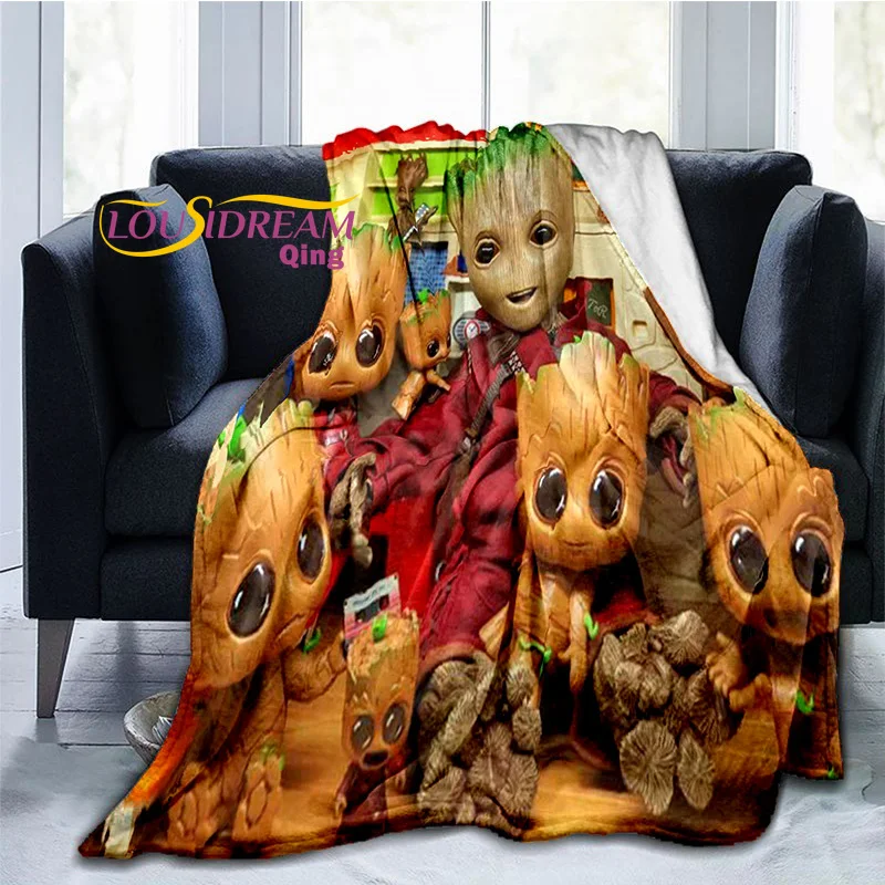 Фланелевое Одеяло с рисунком из мультфильма грута и Маленького Пони мягкое