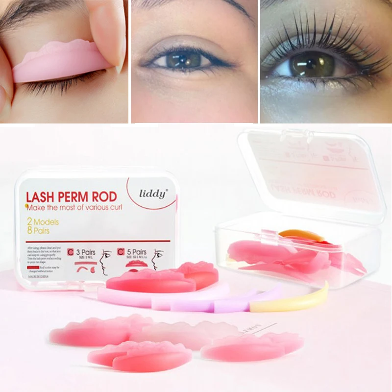 

5/8 Pairs of Lash Extension Silicone Special Patch False Eyelash Curler Eyelash Perm Aid Curler Grafting Eyelash Beauty Tools