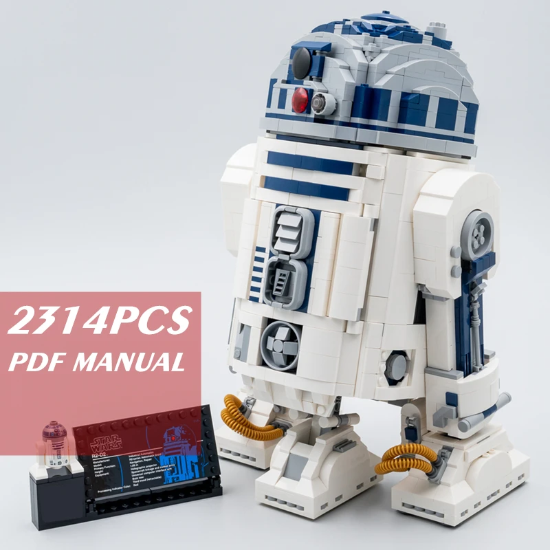 

2314pcs Robot Star Space R2d2 Bb8 Model R2-d2 Figures Building Block Fit 75308 Bricks Toys Spaceship Constructor Kid Toy Gift