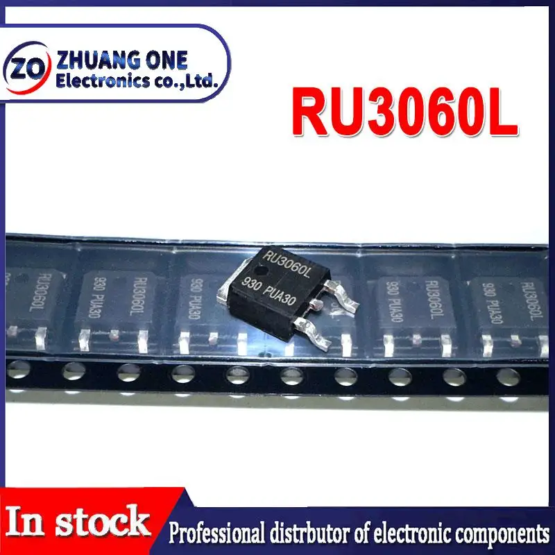 (10 шт.) транзистор с полевым эффектом RU3060L TO-252 3060L N-channel 30V 53A MOS TO252 в наличии