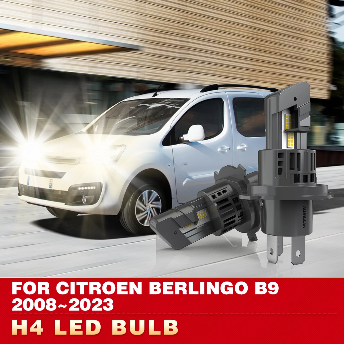 

2 шт., светодиодные лампы H4 для фар Citroen BERLINGO B9 2008 ~ 2023
