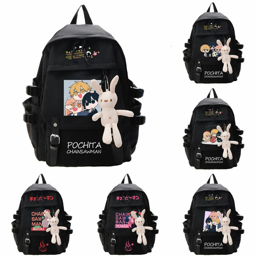 

Anime Chainsaw Man School Backpack Cartoon Cosplay Shoulder Travel Bags Students Bookbag Daily Satchel For Girls Boys Teenagers