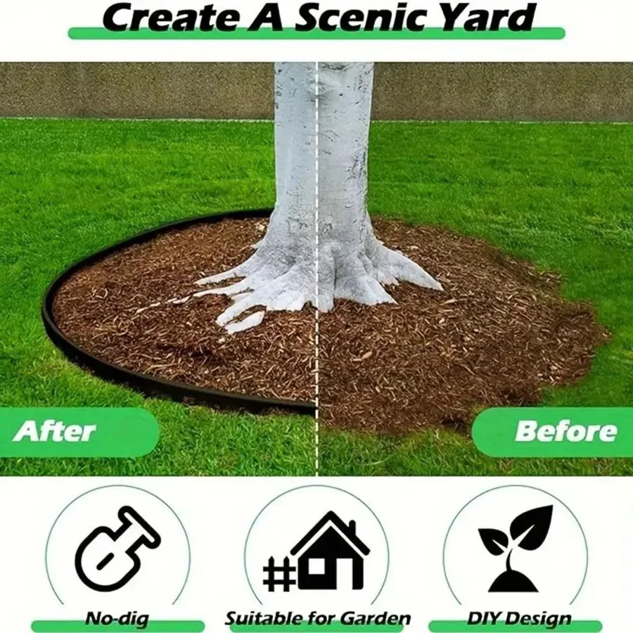 10 м стационарное садовое ограждение газон трава Пластиковая Защита краев