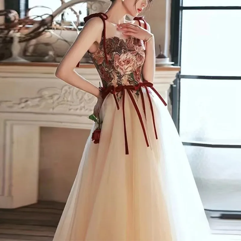 Индивидуальный дизайн с цветочным бантом и рукавами на шнуровке для свадебной