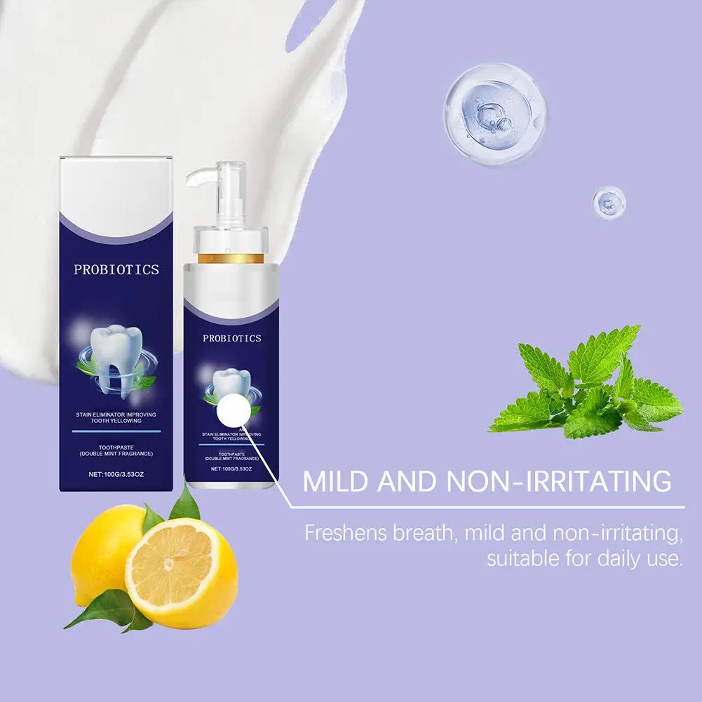 Новая пробиотическая зубная паста отбеливание зубов удаление пятен налета