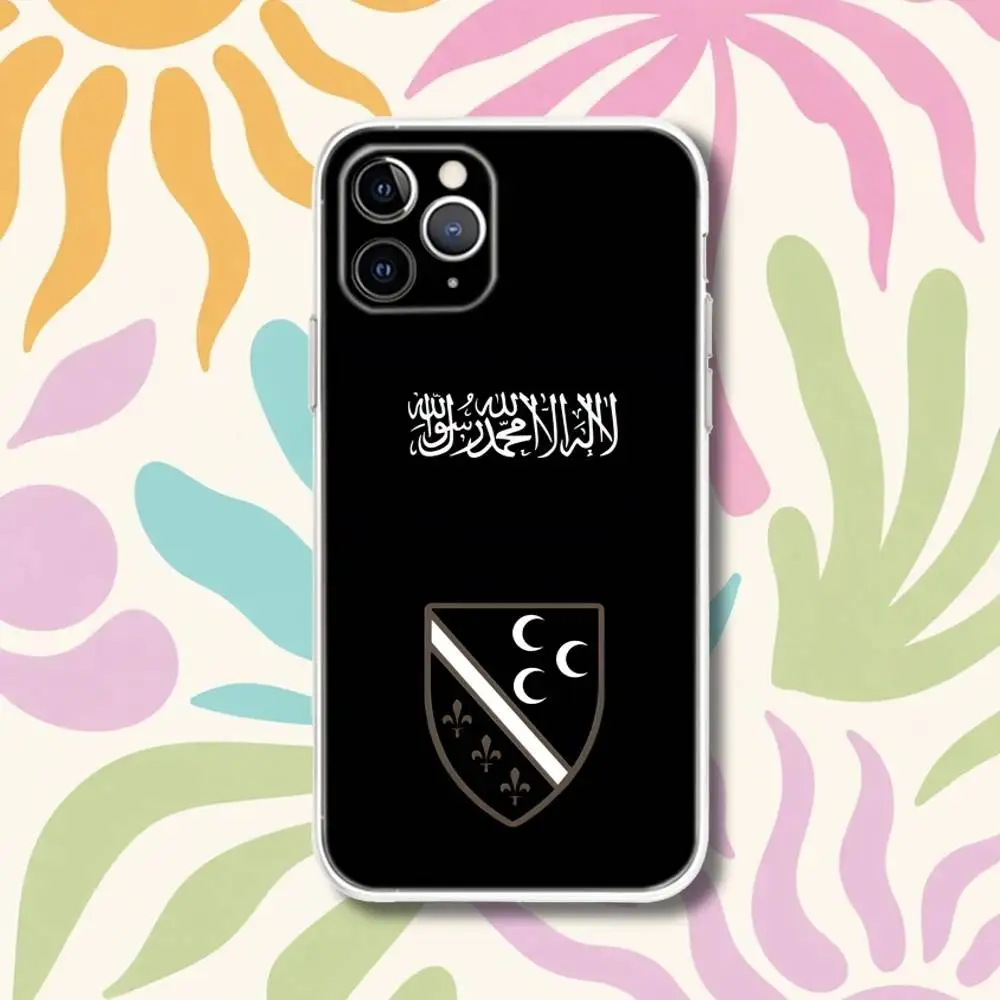 Прозрачный чехол S-Sandjak Flag Sandzak для iPhone 17, 13, 15, 12, 11, 14, 16 Pro Max Mini 7, 8 Plus SE4, 17E Air Fundas (art.: 3920da2986703) - 3920da2986703