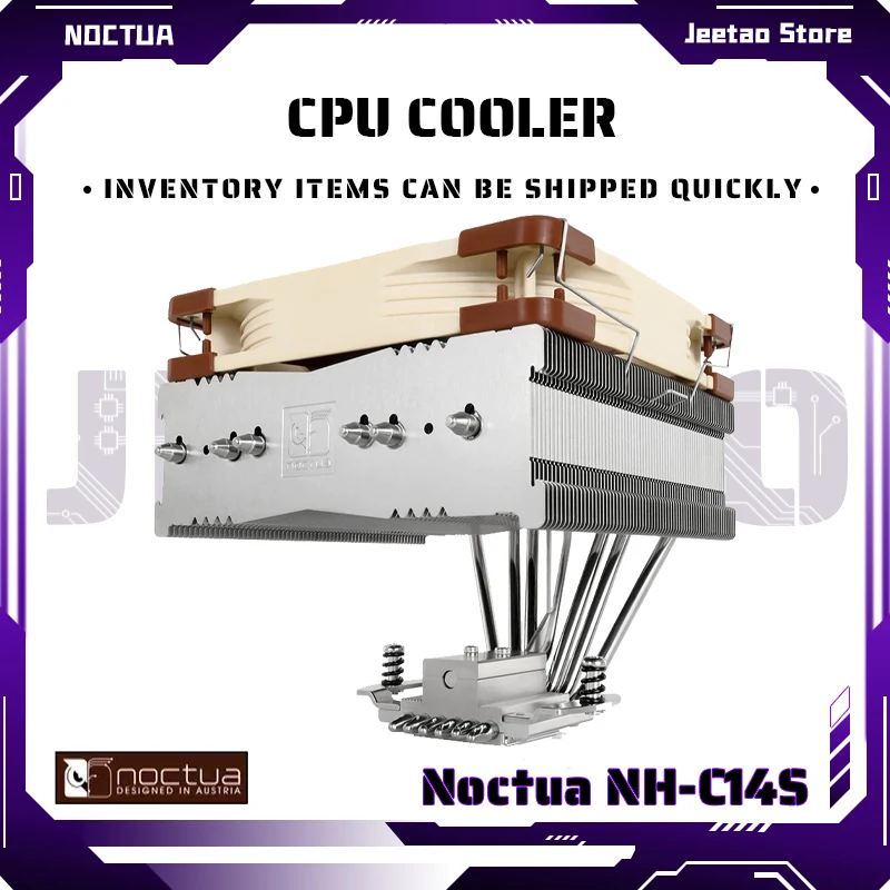

Noctua NH-C14S Computer CPU Cooler C-Type Tower 6 Heatpipe 140mm PWM Quiet CPU Cooling Fan For Intel 115x 2011 2066 AMD AM4