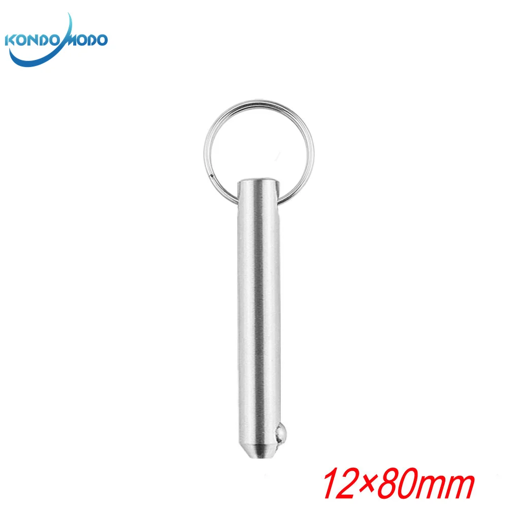 Marine Grade 12*80mm 316 Stainless Steel Quick Release Ball Pin for Boat Bimini Top Deck Hinge  Marine Hardware Boat Accessories