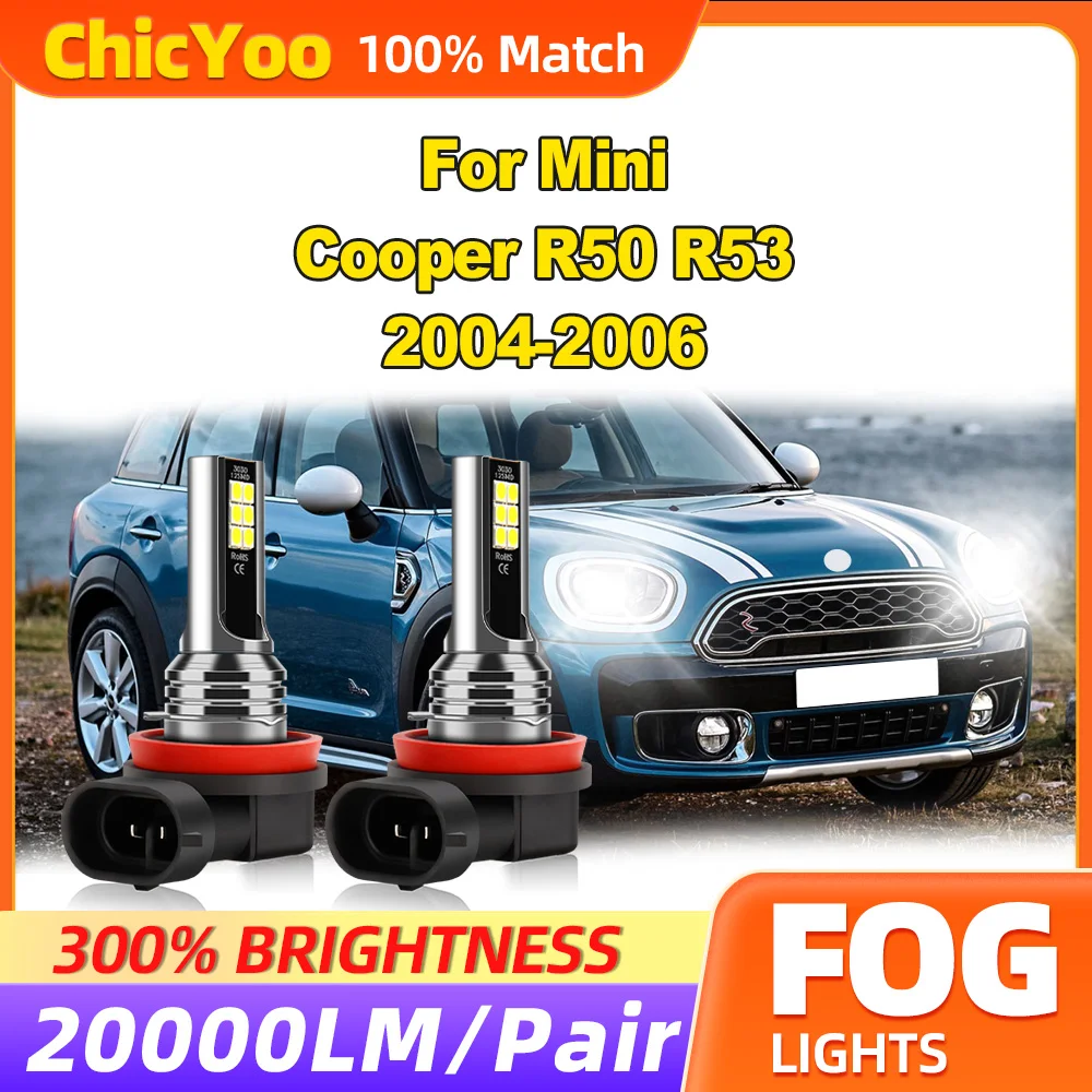 60 Вт светодиодные противотуманные фары 20000LM Canbus без ошибок 12 В 6000 К белые Plug And Play