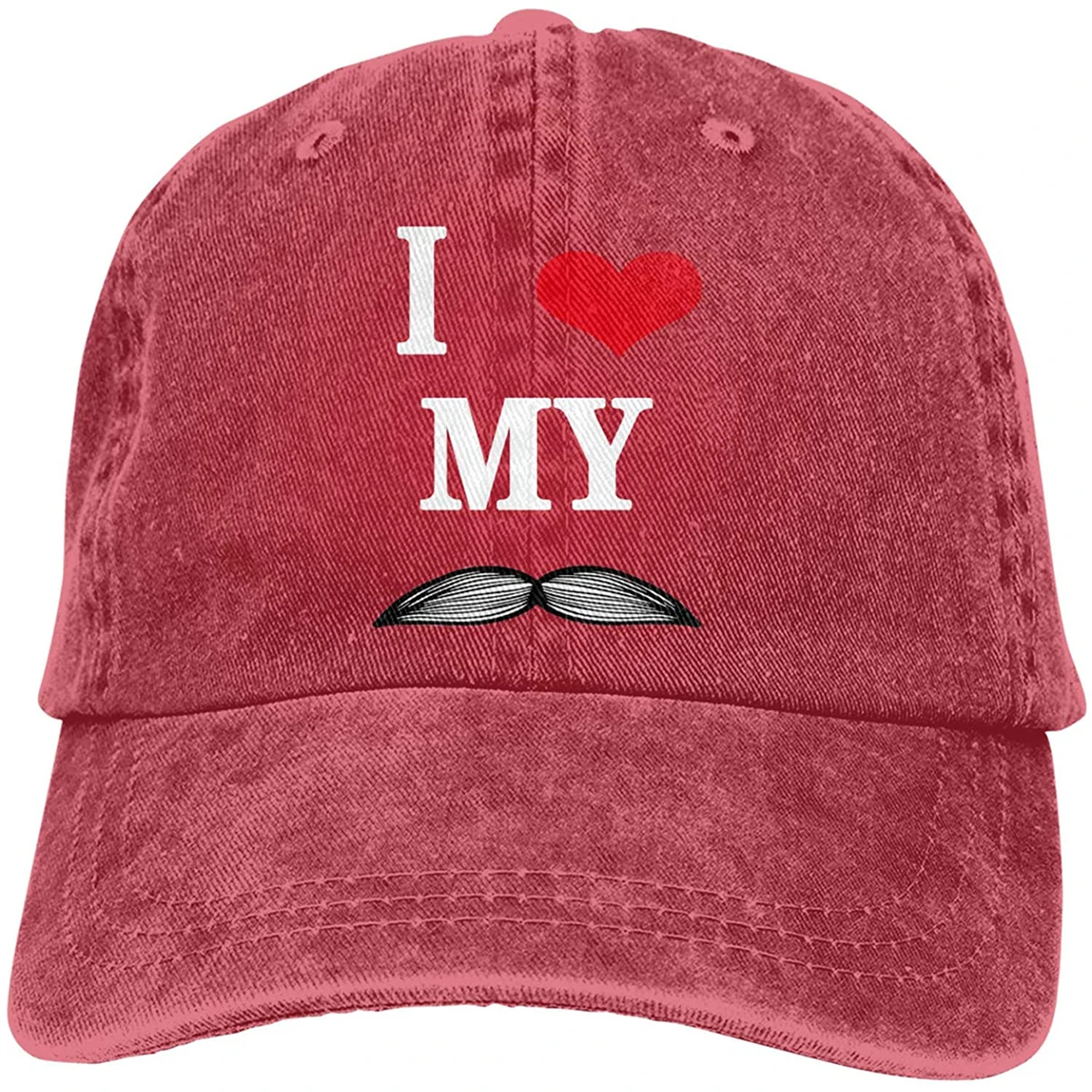 

Hats For Women I Love My Beard Sports Denim Cap Adjustable Unisex Plain Baseball Cowboy Snapback Hat