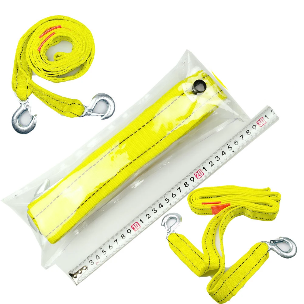 4М Трос буксировочный автомобильный Heavy Duty на 5 тонн с крюками для восстановления на дороге Van для Audi Benz Buick Skoda Mazda Ford Toyota BMW.