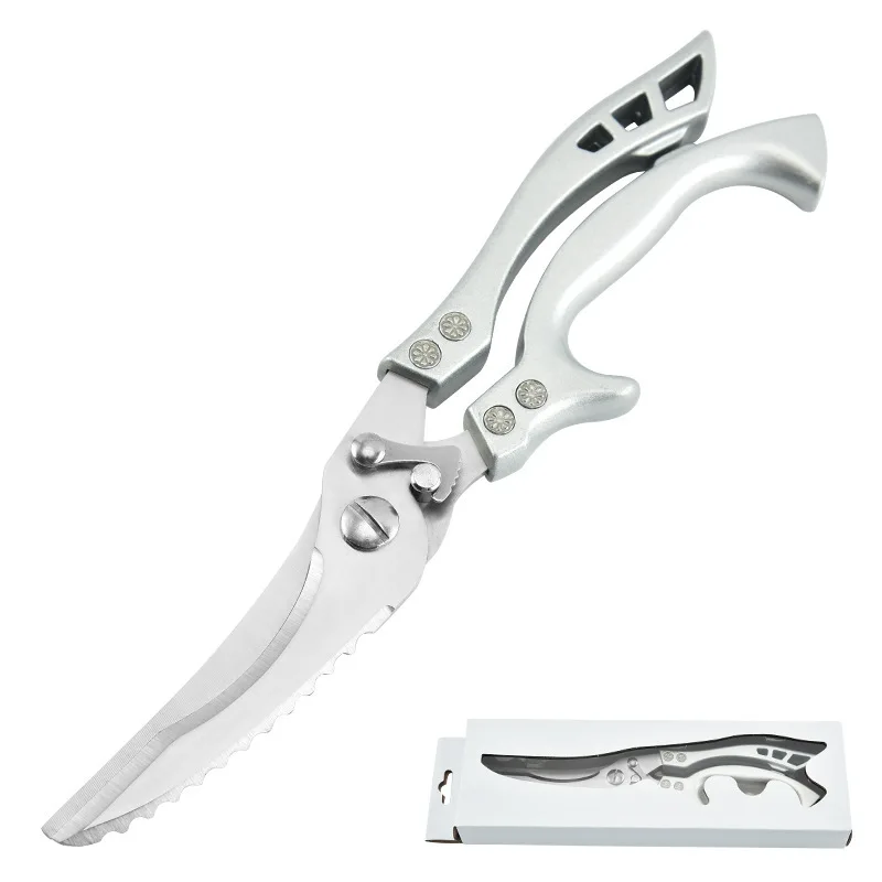 

Кухонные ножницы, многофункциональные ножницы из нержавеющей стали для пищевых продуктов, ножницы для обрезки куриных костей, мяса, рыбалки, краба, зелени