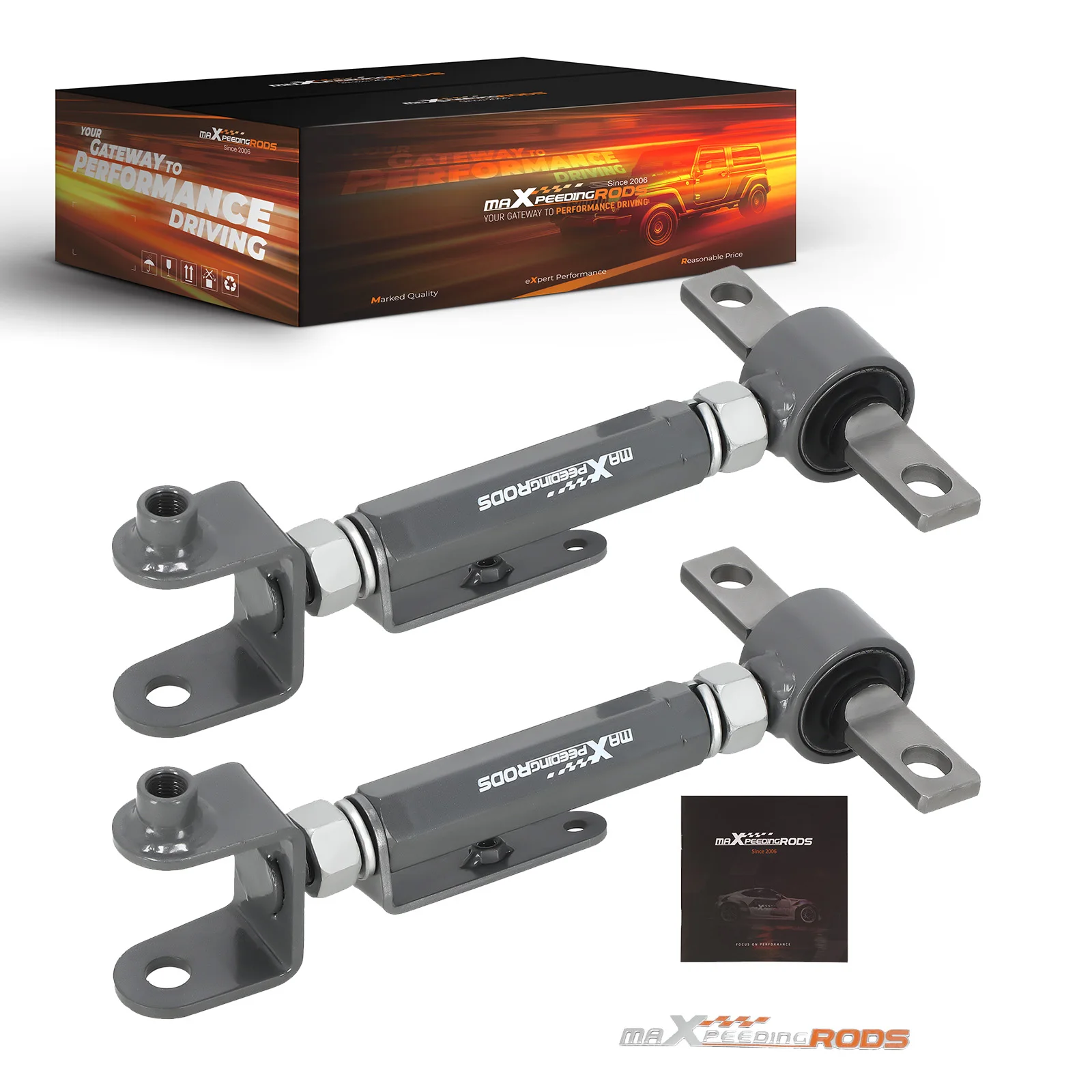 Фото Комплект из 2 регулируемых задних рычагов кембера MaXpeedingrods для Honda Civic 2001-2005 годов выпуска, купе и седан, модели DX EX. №1