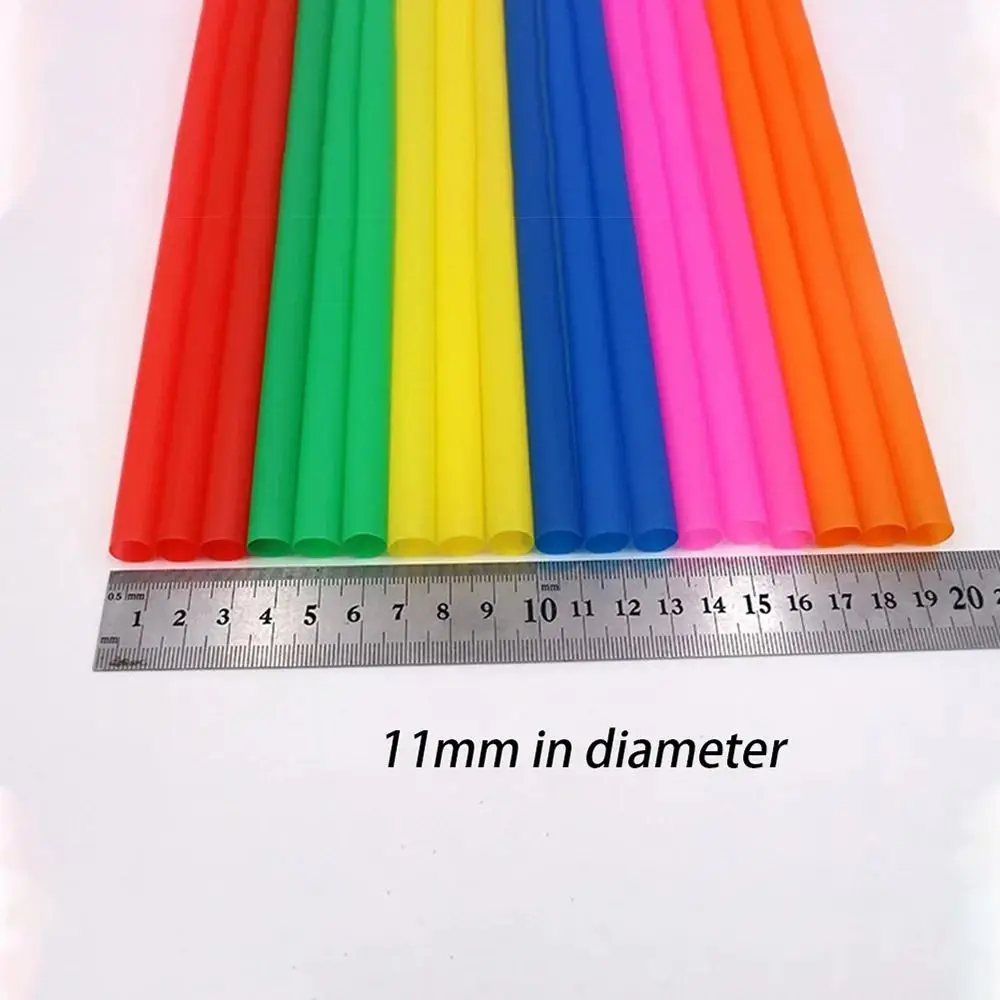 100 шт. толстые пластиковые одноразовые соломинки товары для вечеринок аксессуары