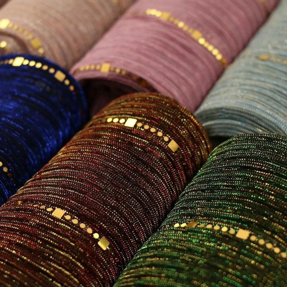 

Wraps Collocation Clothing Accessories Solid Color Silk Scarf Korean Style Scarves Sequins Stripe Shawl Female Shawl