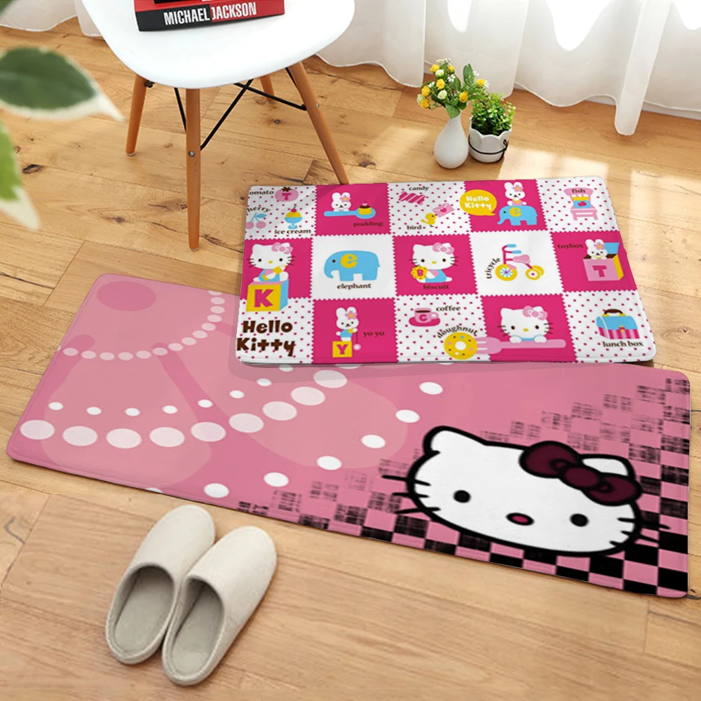 

Ковер Hello Kitty для дома, входной коврик для ванной, комнатный напольный коврик для ванной, Впитывающий Коврик, нескользящий кухонный коврик