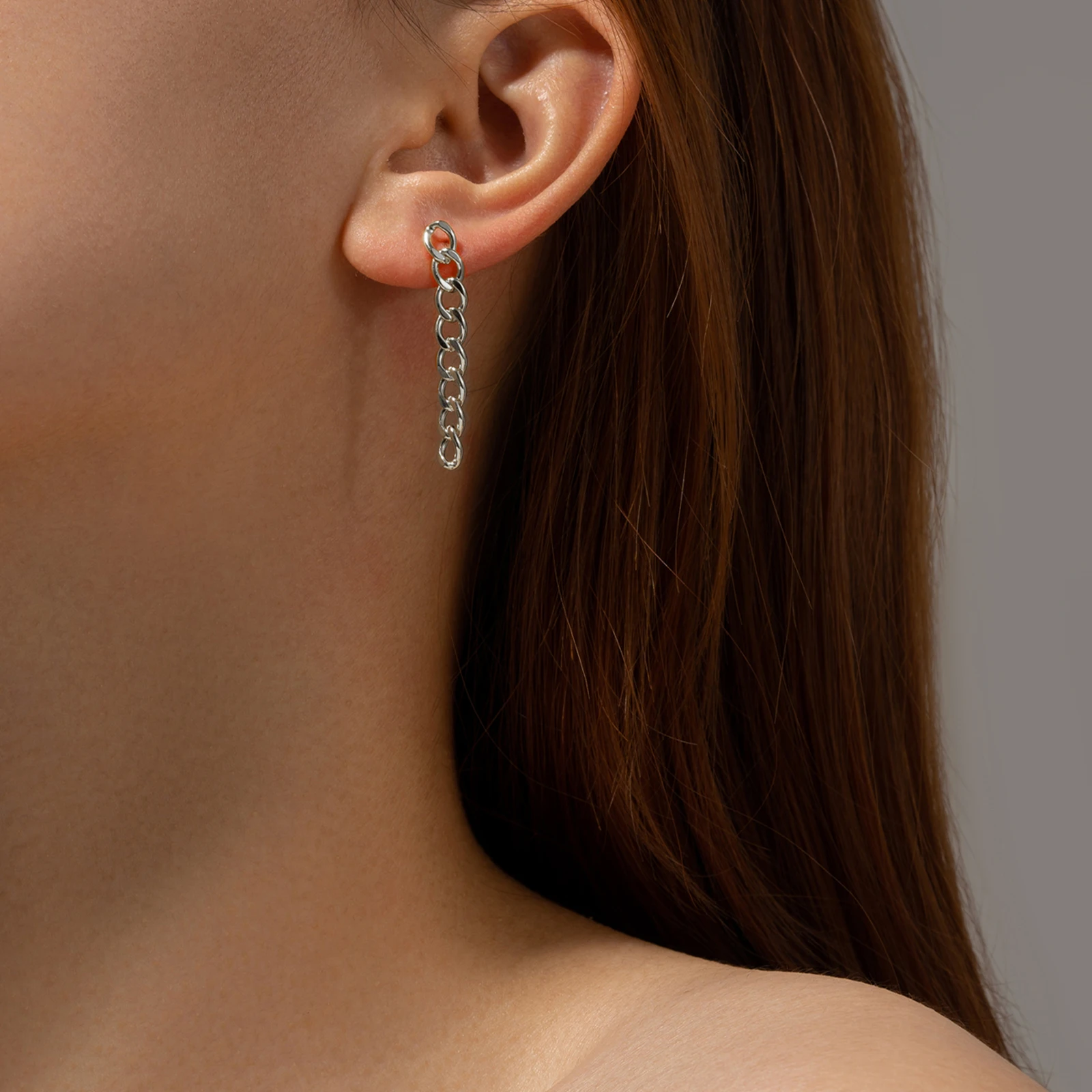 Серьги ANDYWEN из стерлингового серебра 925 пробы с замком 45 мм серьги для пирсинга в