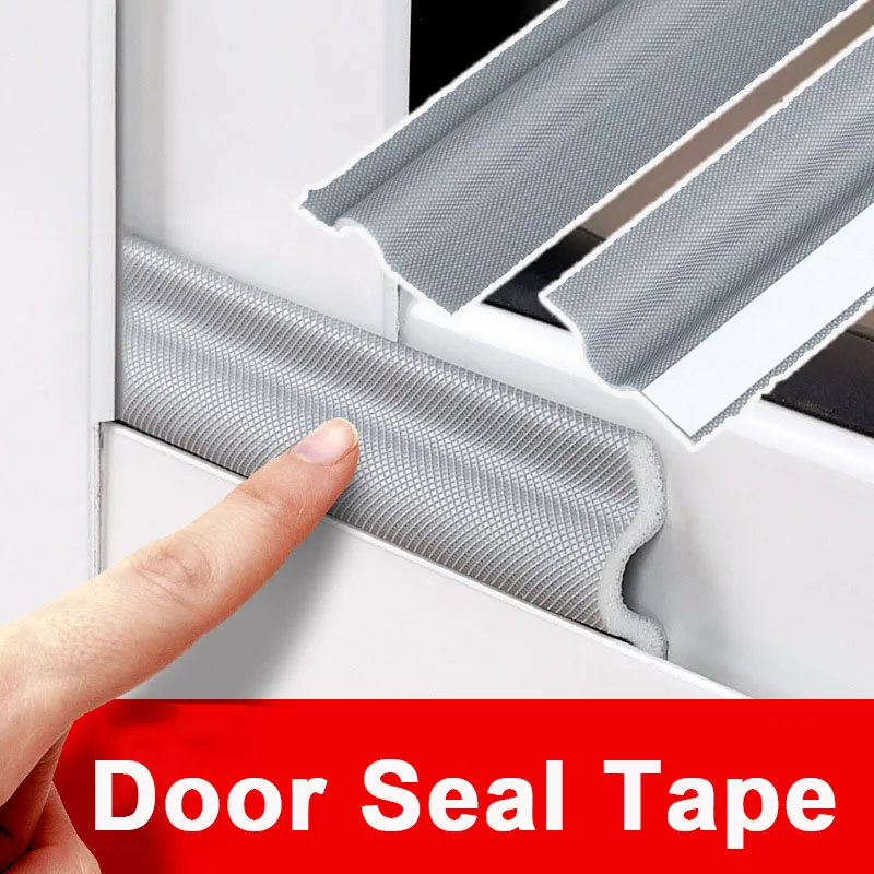 

5M Weather Strip Self Adhesive Door Windproof Window Seal Strip Soundproof Seal Tape Door Gap Filler Foam Sealing Strip