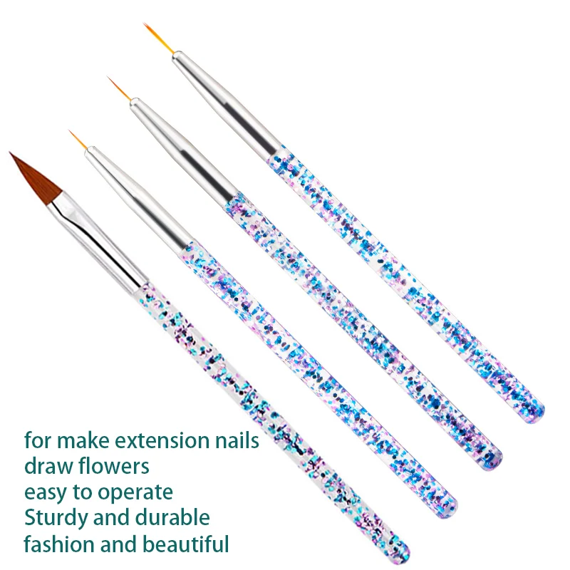 Набор для дизайна ногтей форма наращивания с пилкой гелевые зажимы кисти геля