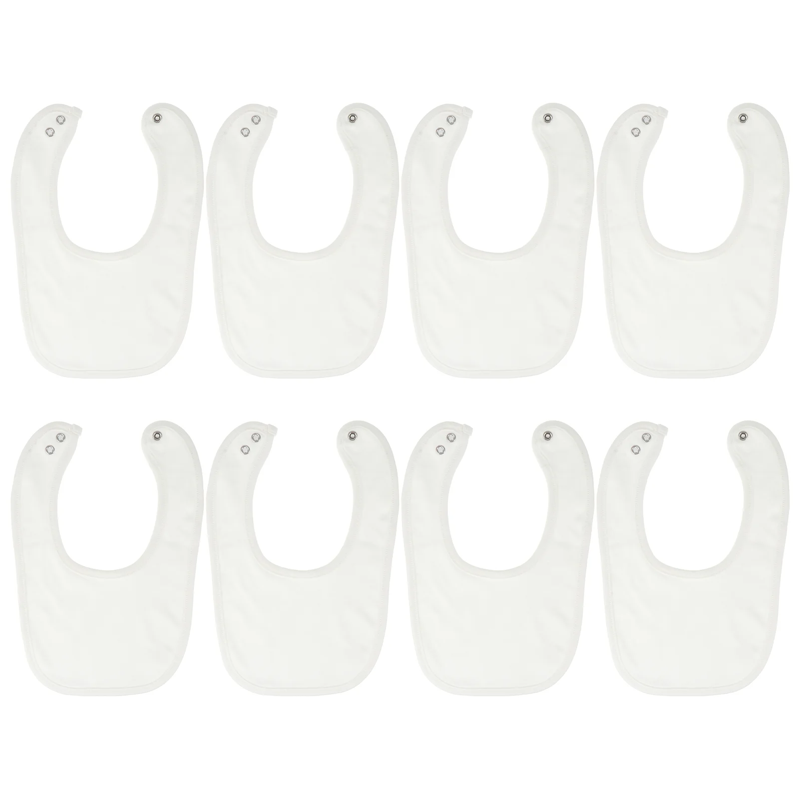 

8 Pcs Baby Bib Unisex Toddler Bibs Drool Toddlers Cotton Button Infant Drooling