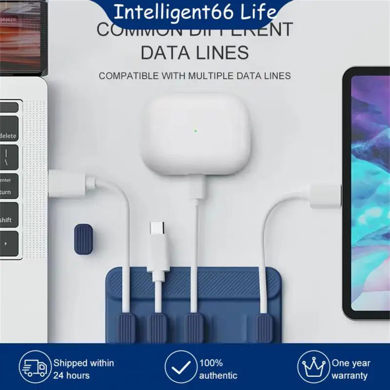 

Silicone Seamless Self-adhesive Winder Magnetic Organizer For Iphone Wire Organizer Cord Management Clip Usb Cable Winder