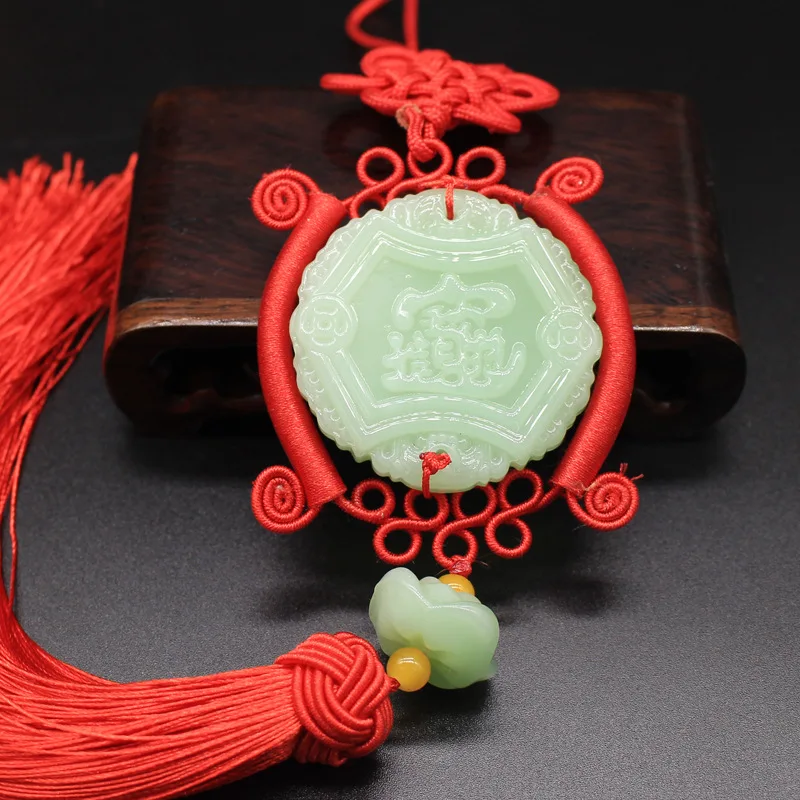 Новый автомобильный кулон зеленый нефрит Будда христианские религиозные