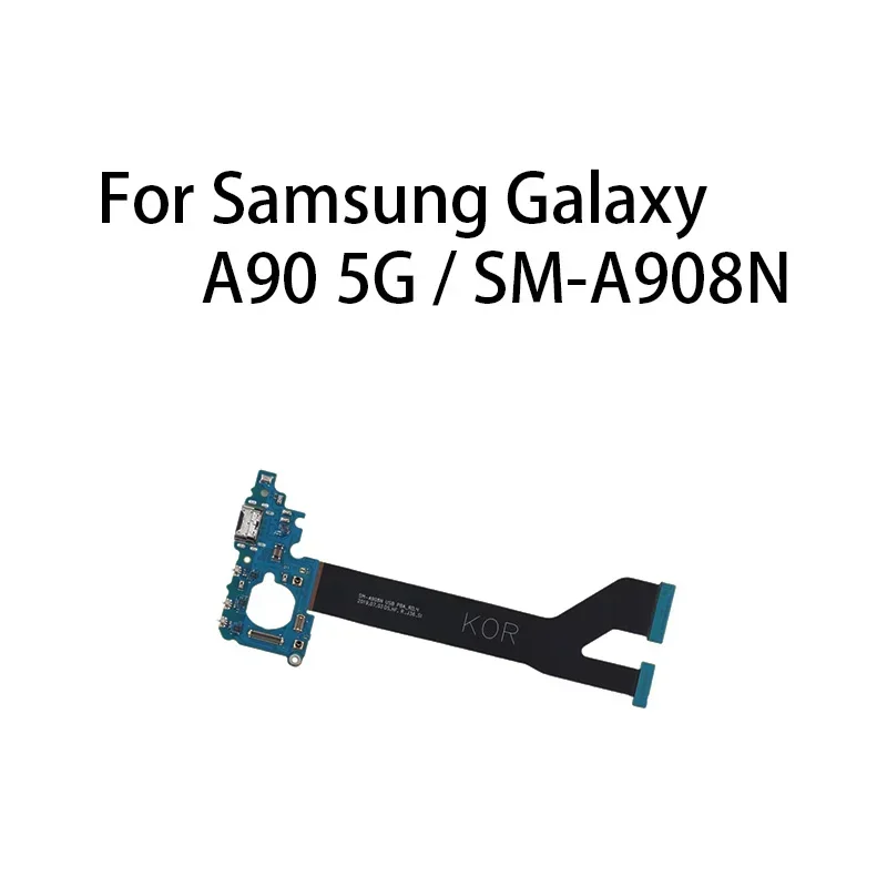 Гибкий зарядный порт для Samsung Galaxy A90 5g/SM-A908N/SM-A908B USB-порт зарядки разъем док-станции