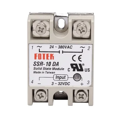 

Solid State Relay 10A 25A 40A single phase Module 3-32V Input DC 24-380V AC Output High Quality SSR-10DA SSR-25DA SSR-40DA