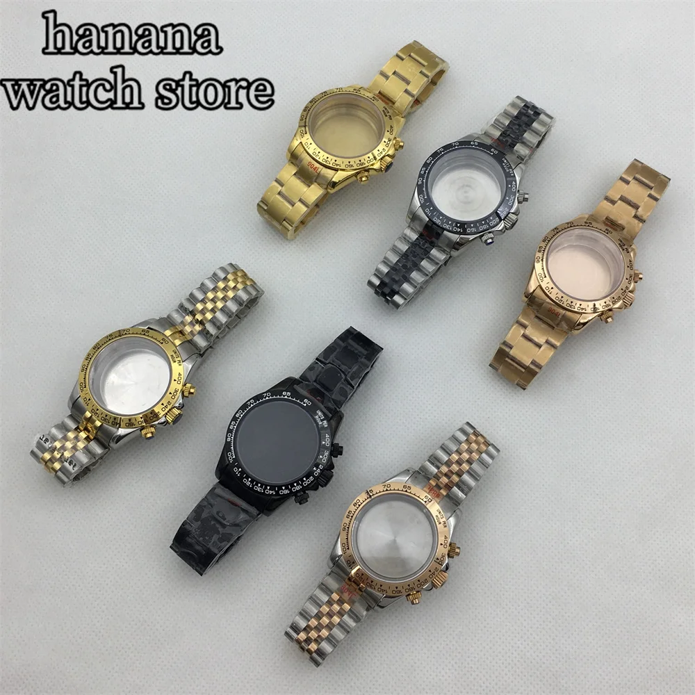 BLIGER 39 мм VK63 VK64case сапфировое стекло сталь магнитная Керамическая рамка аксессуары