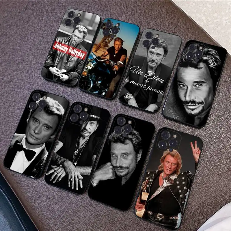 

Johnny Hallyday Music Phone Case Silicone Soft for iphone 14 13 12 11 Pro Mini XS MAX 8 7 6 Plus X XS XR Cover