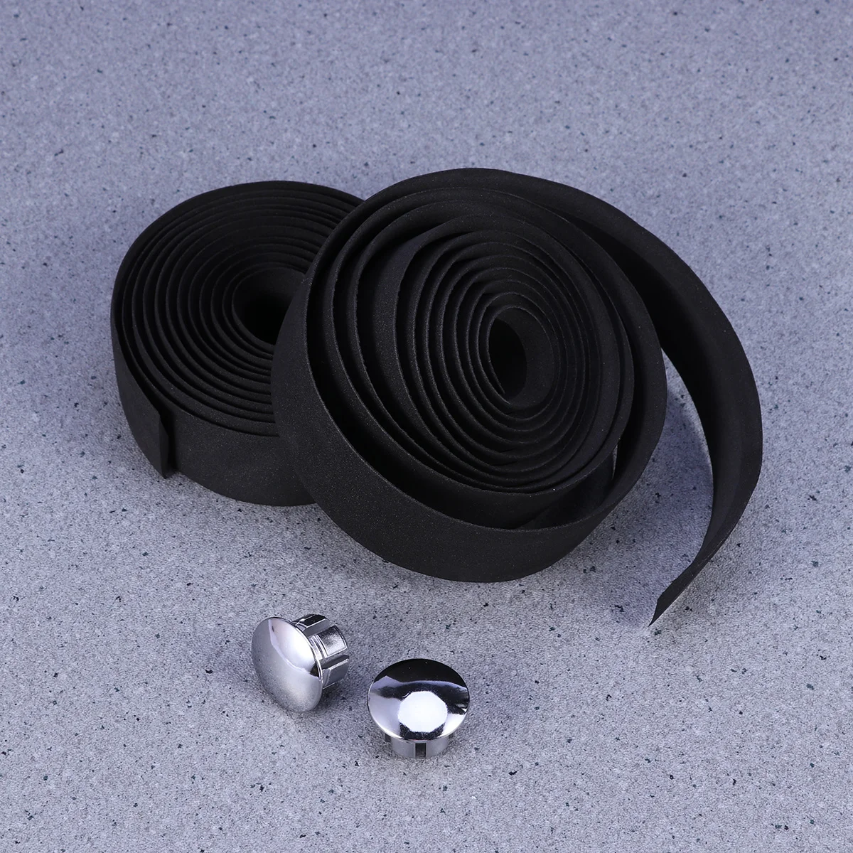 

Лента для руля велосипеда, 1 пара лент для руля, с заглушками, черный цвет