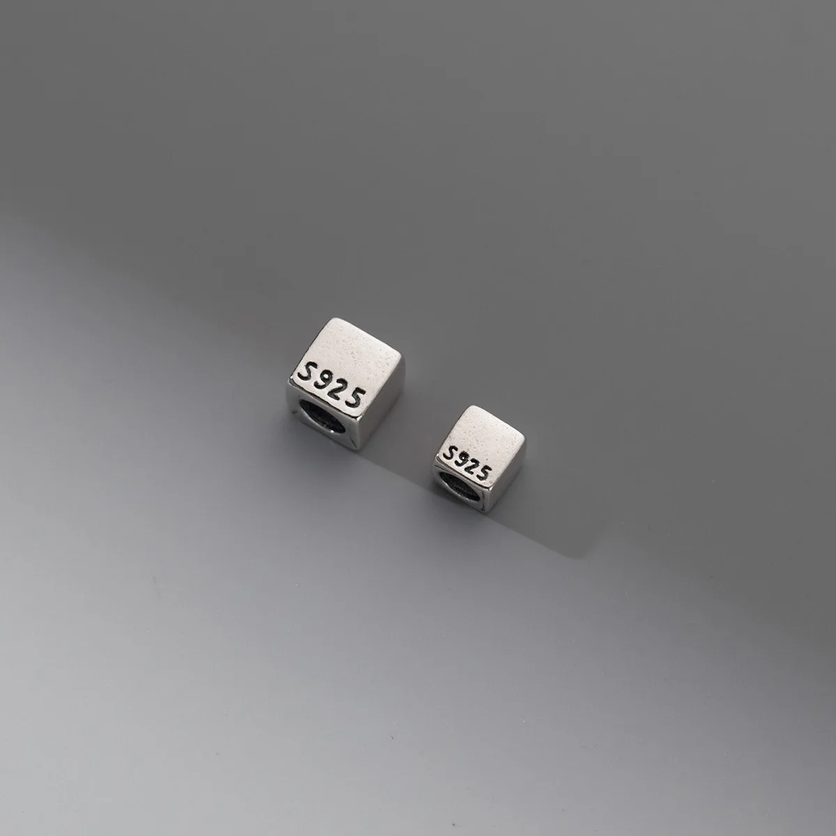 2 шт./партия бусины из серебра 925 пробы 4/5/6 мм