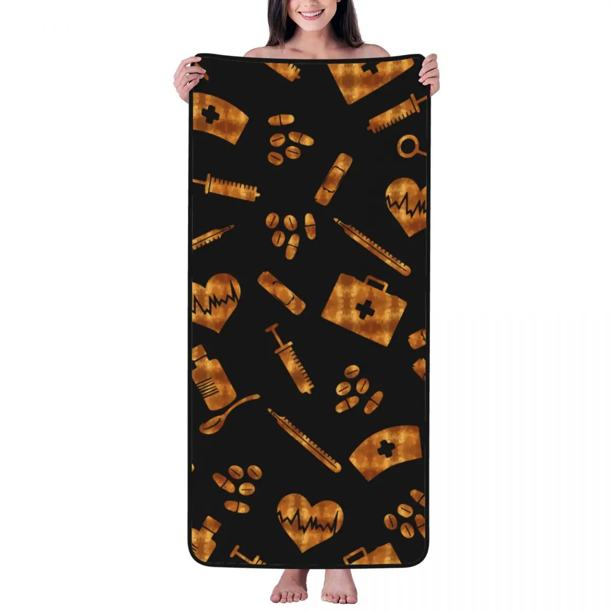 

Nursing Tools Beach Towel for Adult Kids Microfiber Bath Towel Blanket for Camping Swim Pool Travel Beach Gym