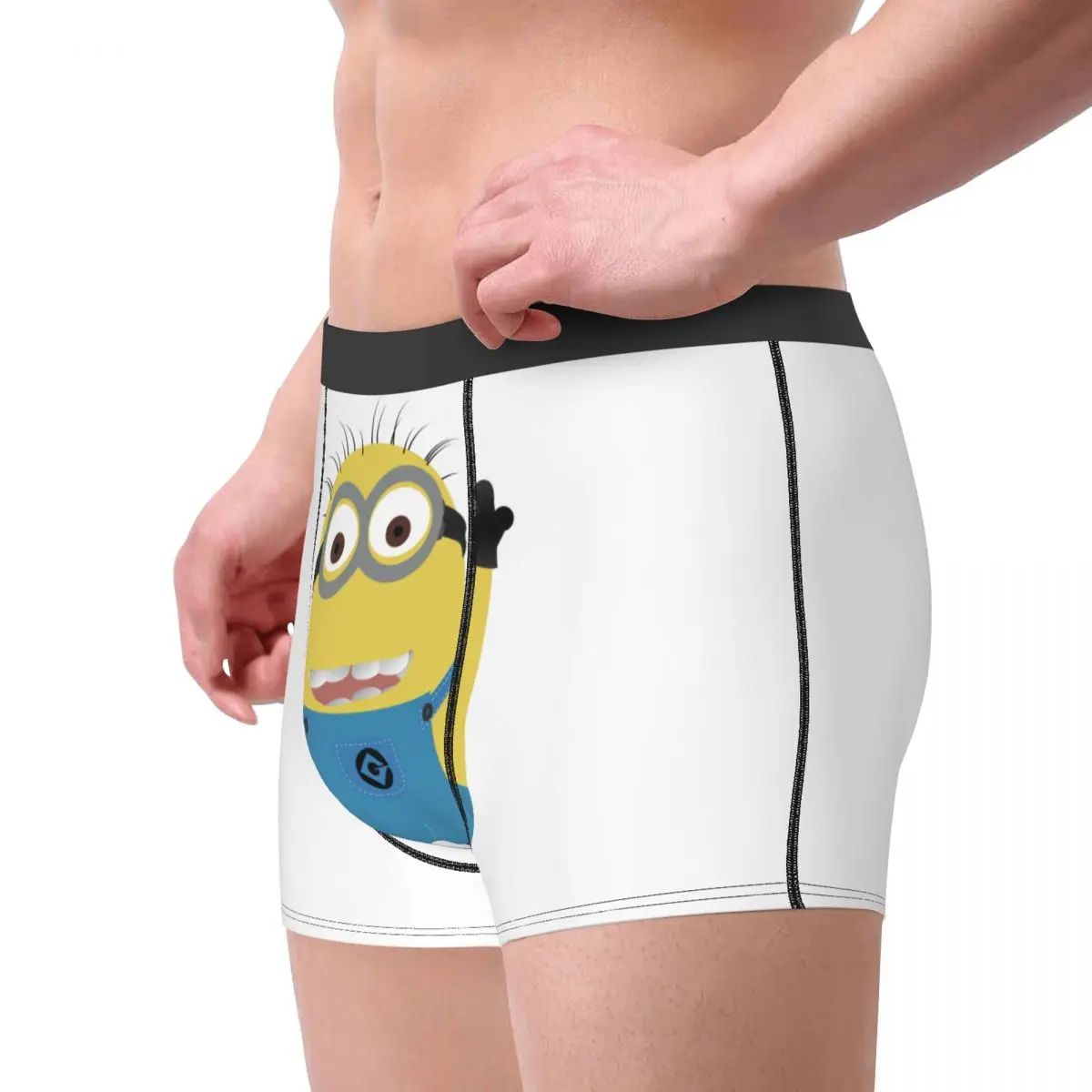 Индивидуальное мужское модное нижнее белье M-Minions Cartoon манга боксеры дышащие