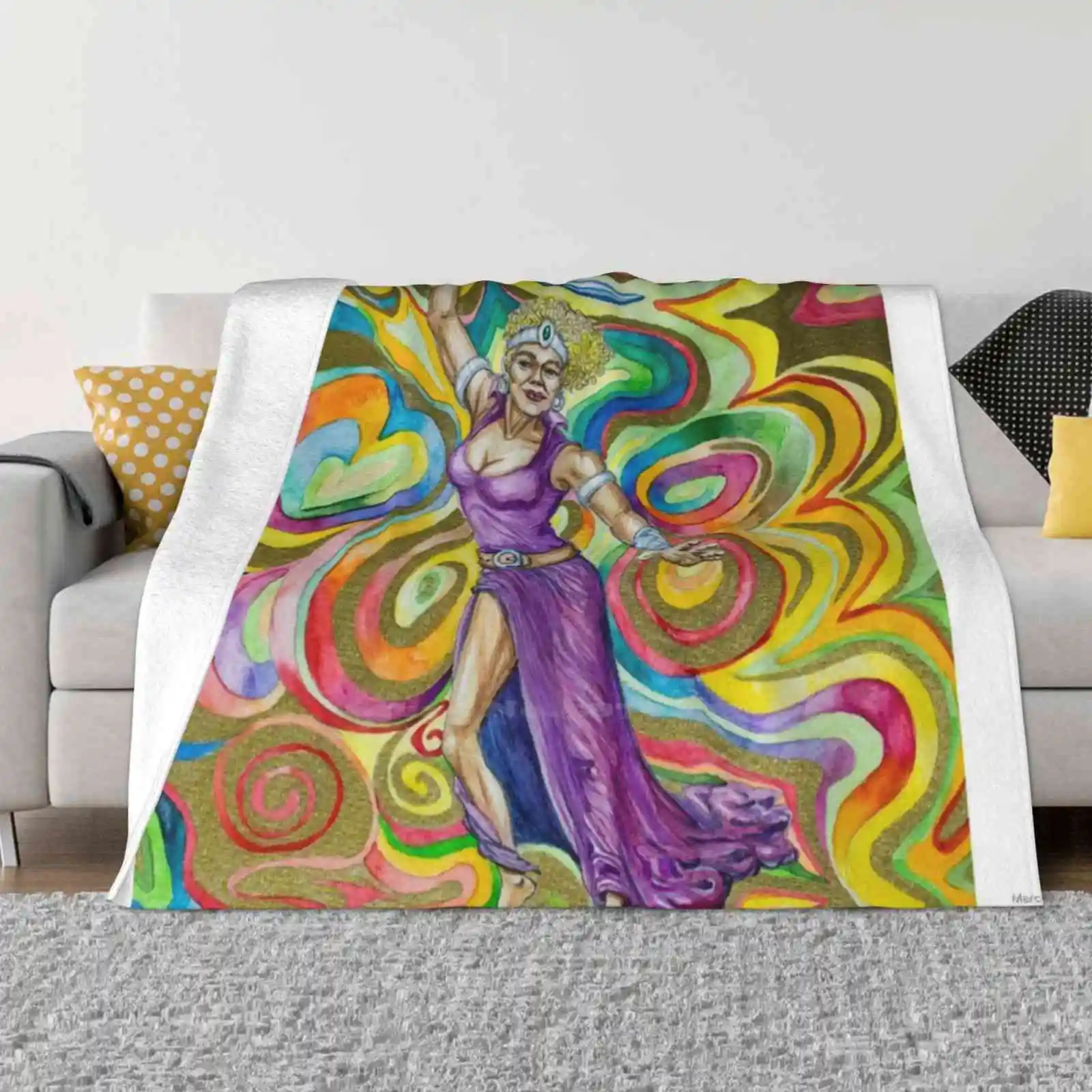 

Новинка, распродажа, Фланелевое мягкое одеяло с принтом на заказ, королевский меч, красивая женская бразильская леди