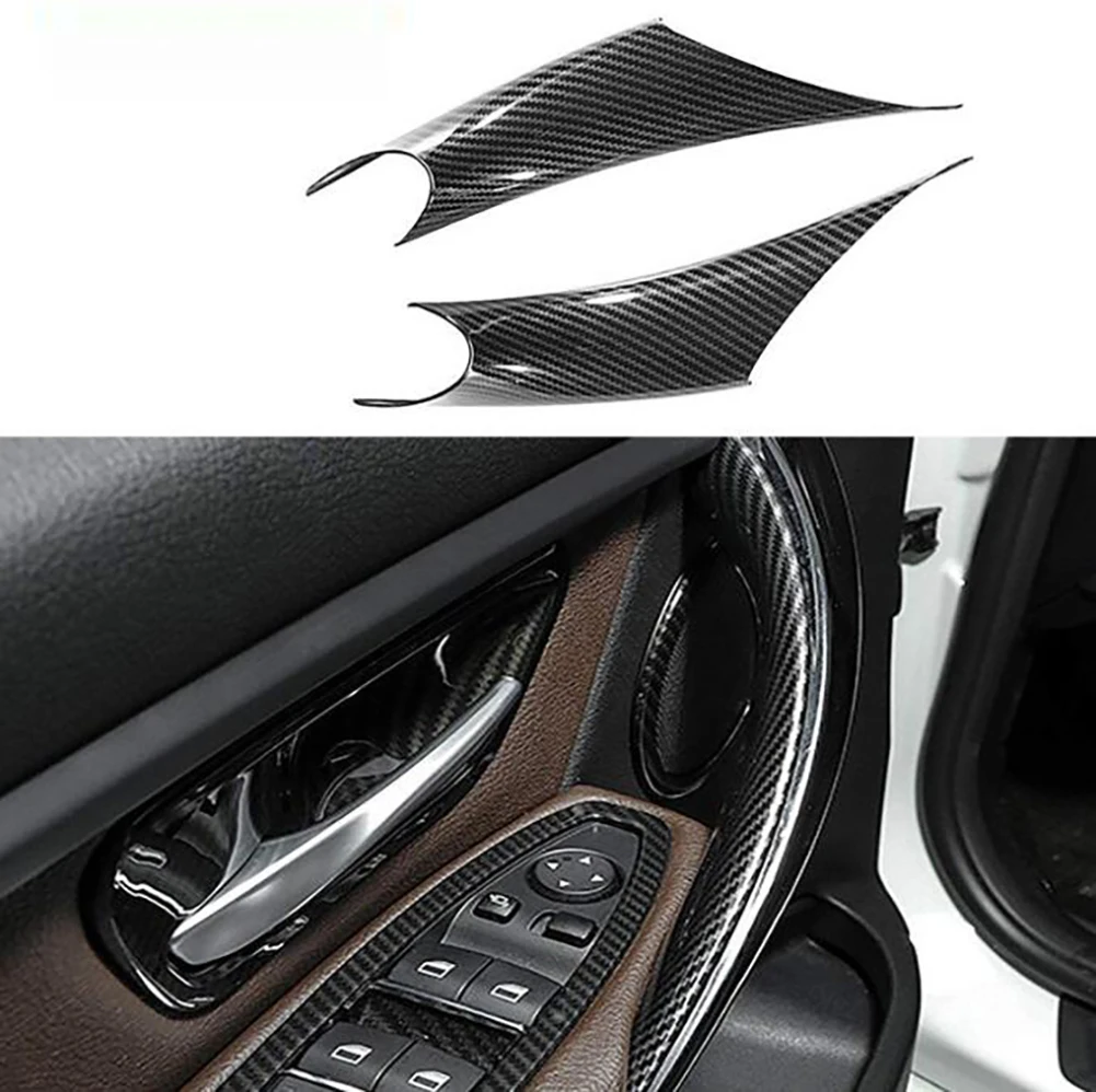 

2 шт., накладки на передние и левые и правые внутренние дверные ручки для BMW 3 серии 13-19