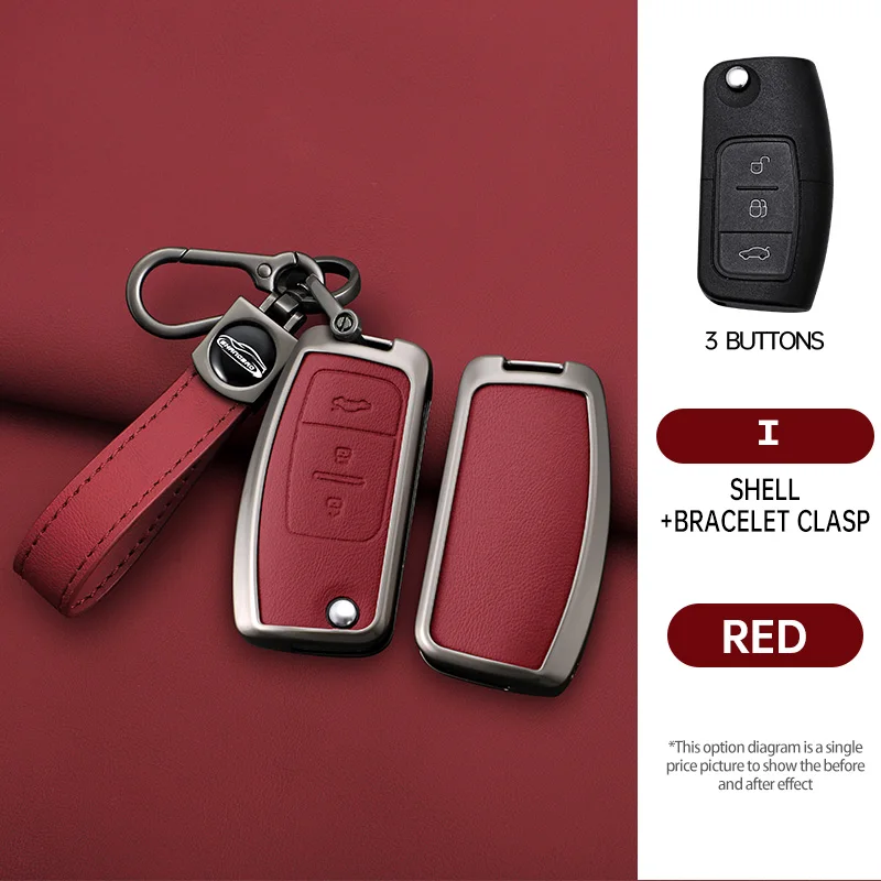 

Автомобильный складной чехол для ключей для Ford Focus 2 3 Ecosport C-Max S-Max Ka Mondeo Kuga Galaxy Fiesta, брелок для ключей, аксессуары