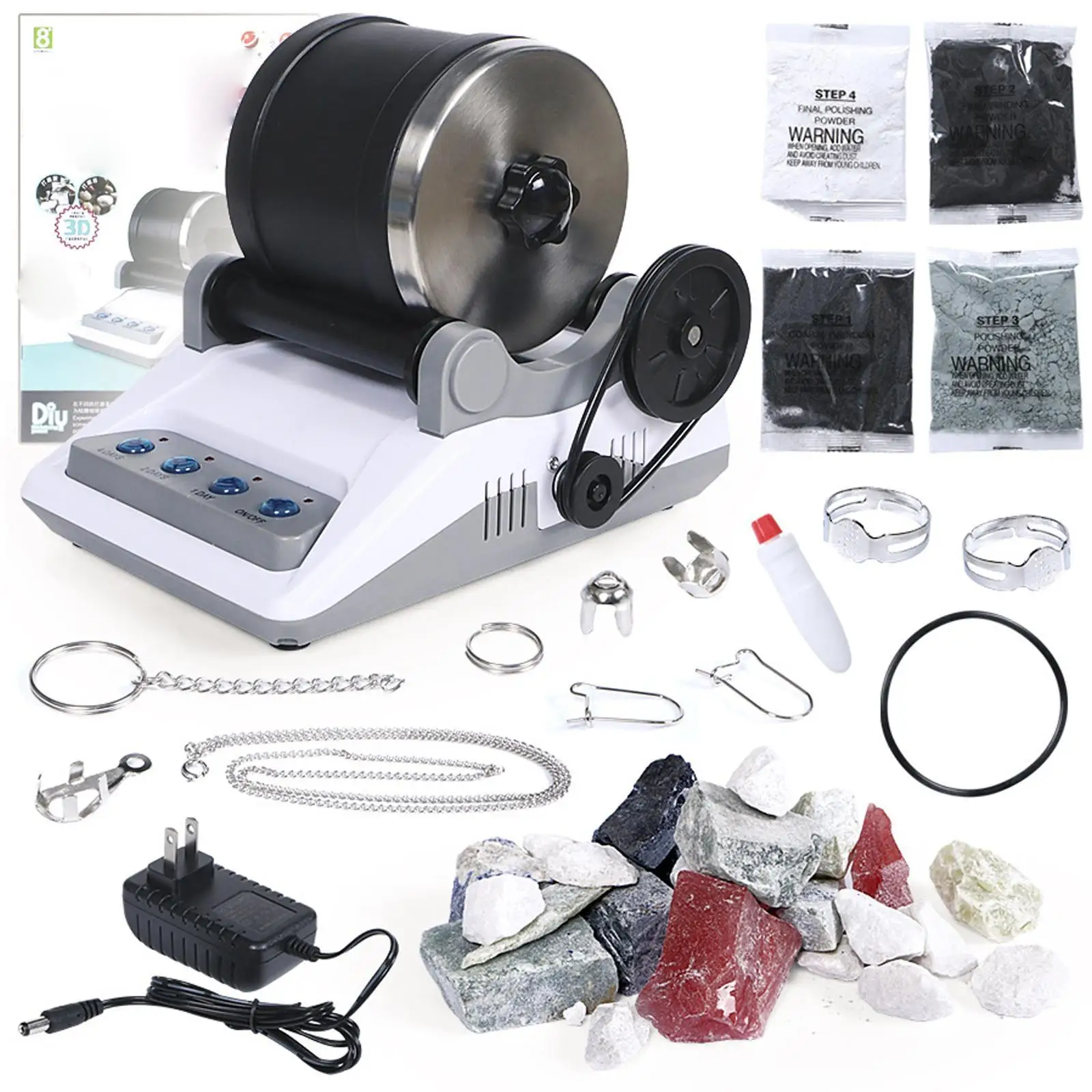 O40 220V Professional Rock Grinder Kit Rock Polisher For Kid