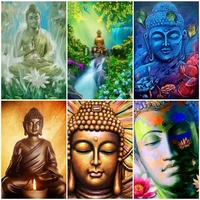 oil paint kits buddha diy painting by numbers on canvas religion frameless 20x30cm draw painting home decors gift wall art